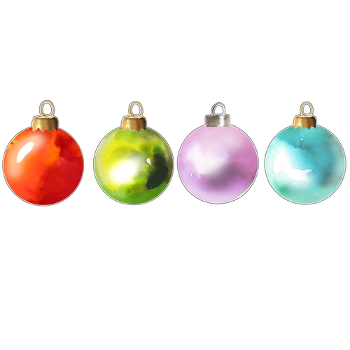 HOLIDAY CHRISTMAS ORNAMENT ACRYLIC GIFT TAG COMBO