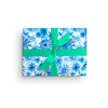 AQUA BLUE SNOWFLAKES LUXE GIFT WRAP ROLL*
