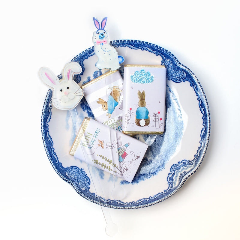 EASTER BUNNY SUGAR COOKIE ACRYLIC STIR STICKS