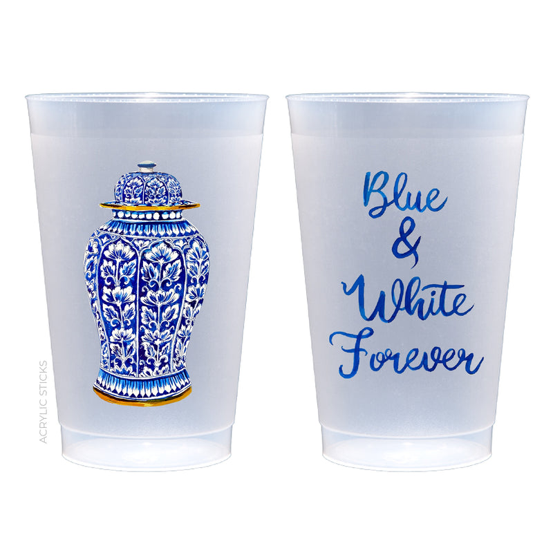 BLUE & WHITE GINGER JAR SHATTER STICK BUNDLE*
