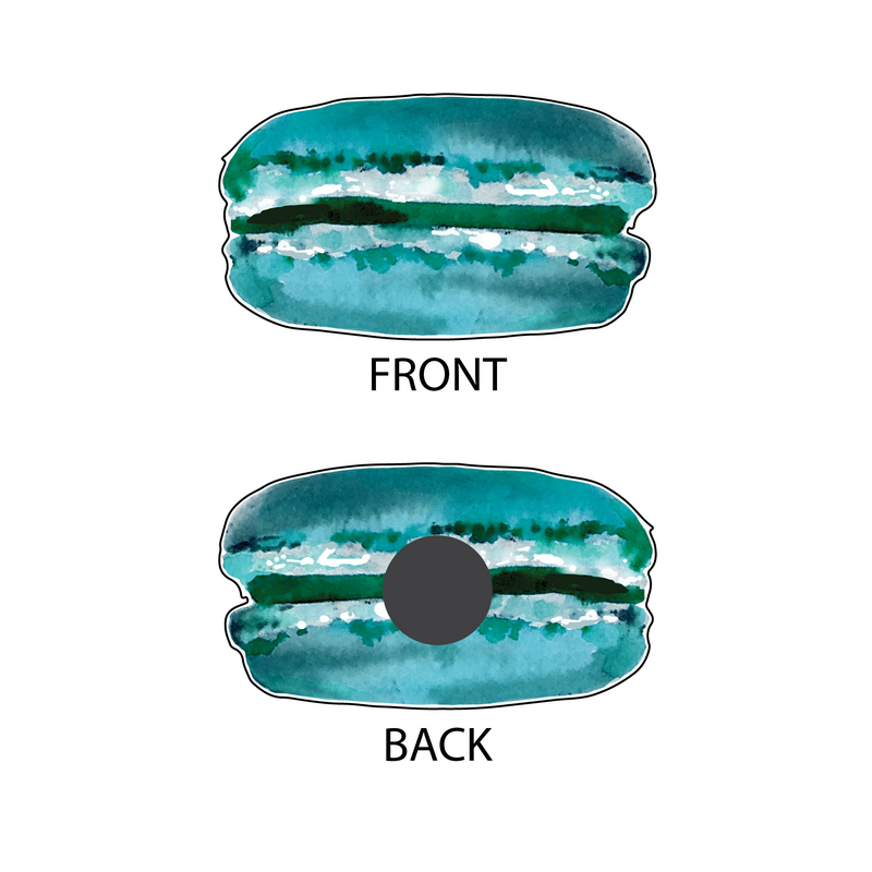 ALMOND MACARON DESIGNER ACRYLIC MAGNET*