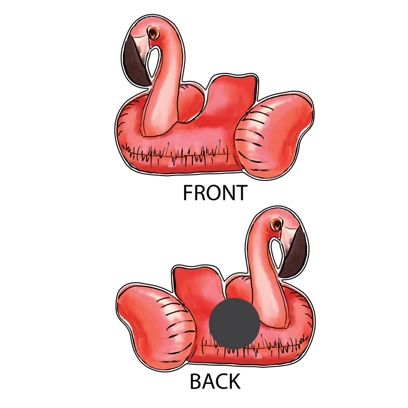FLAMINGO FLOATY DESIGNER ACRYLIC MAGNET