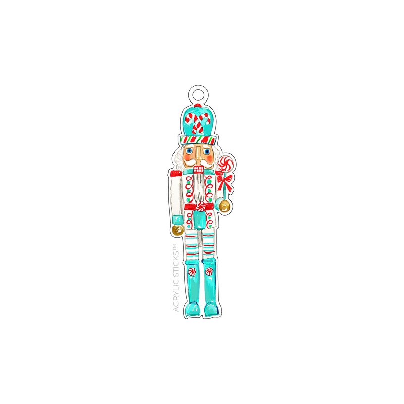 MR. PEPPERMINT NUTCRACKER ACRYLIC ORNAMENT