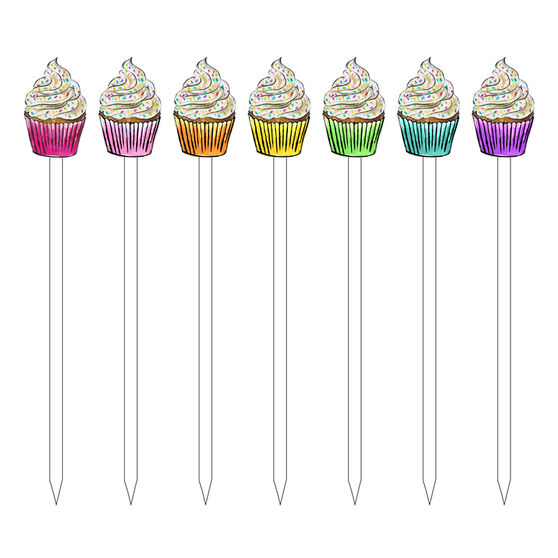 COLORFUL CUPCAKES ACRYLIC SKEWER COMBO