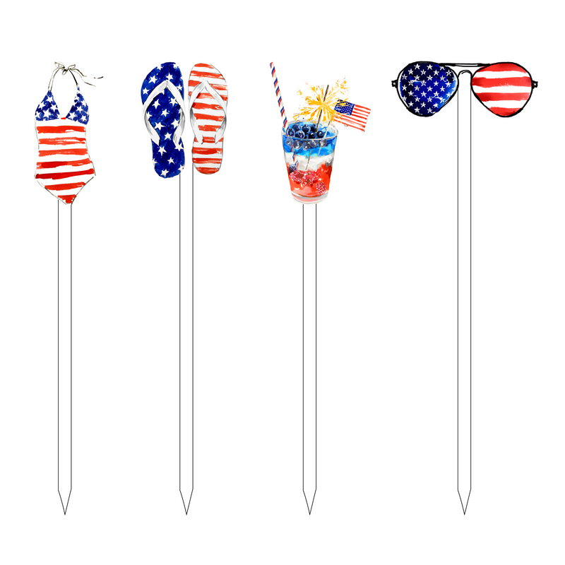 PATRIOTIC BABE ACRYLIC SKEWER COMBO