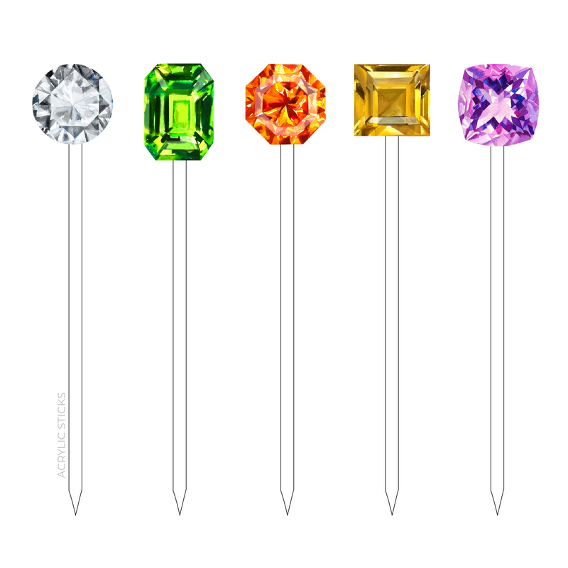 GEMSTONES ACRYLIC SKEWER COMBO