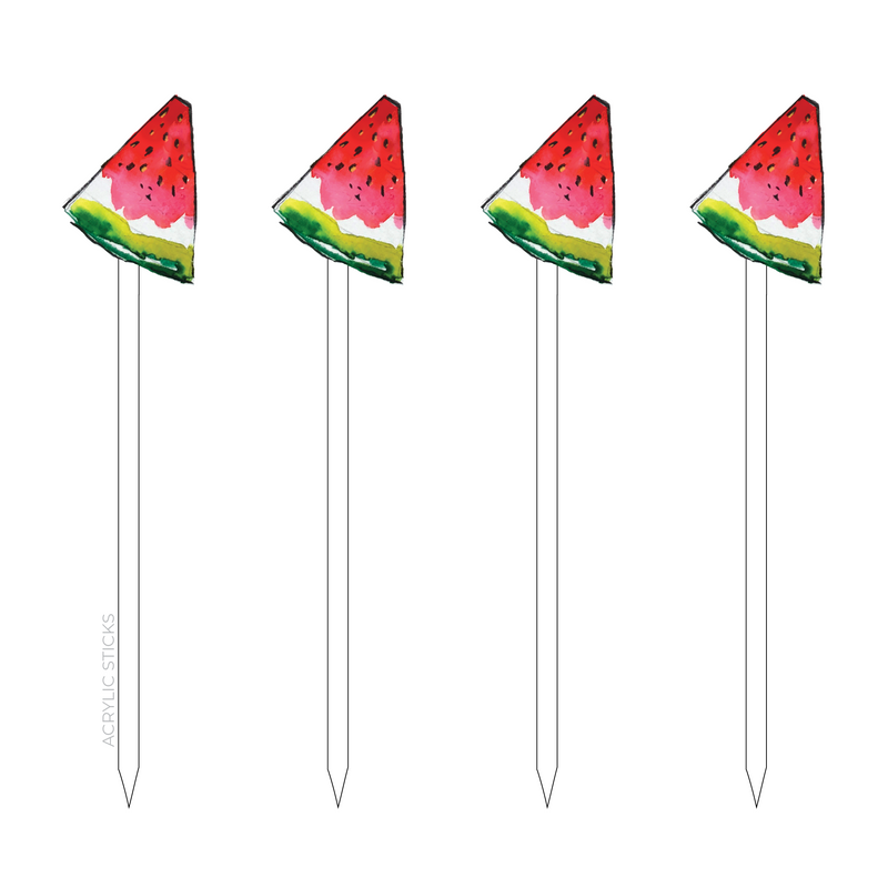 WATERMELON SLICE ACRYLIC SKEWERS