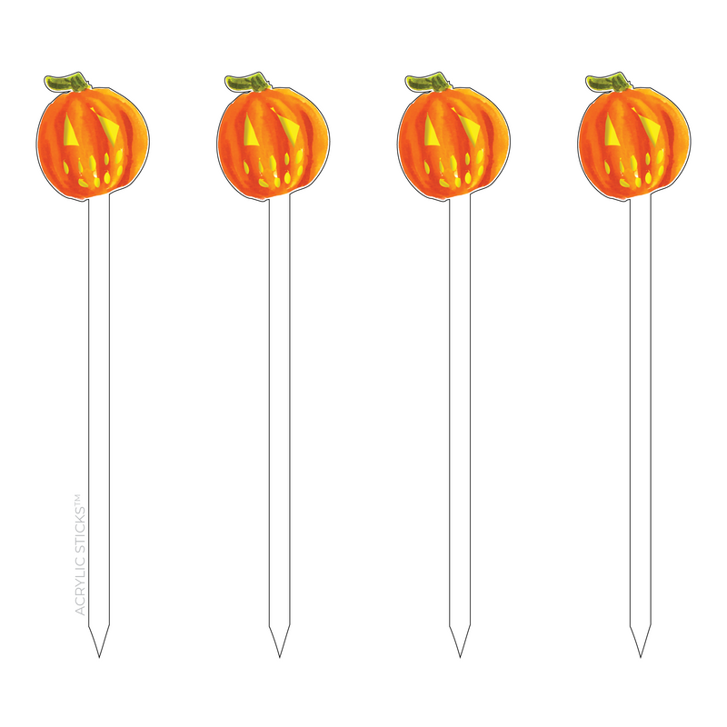 NICE JACK O' LANTERN ACRYLIC SKEWERS