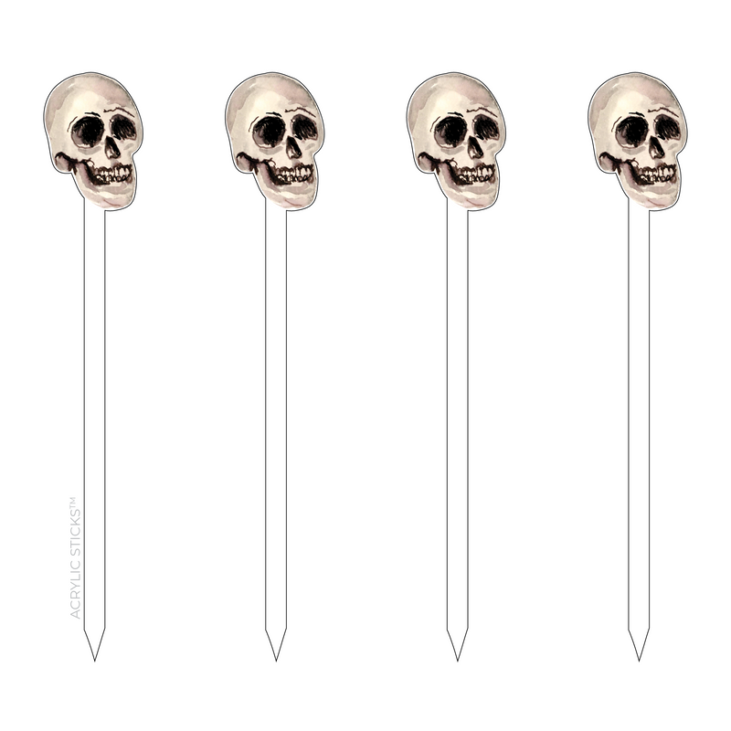 MINI SKULL ACRYLIC SKEWERS