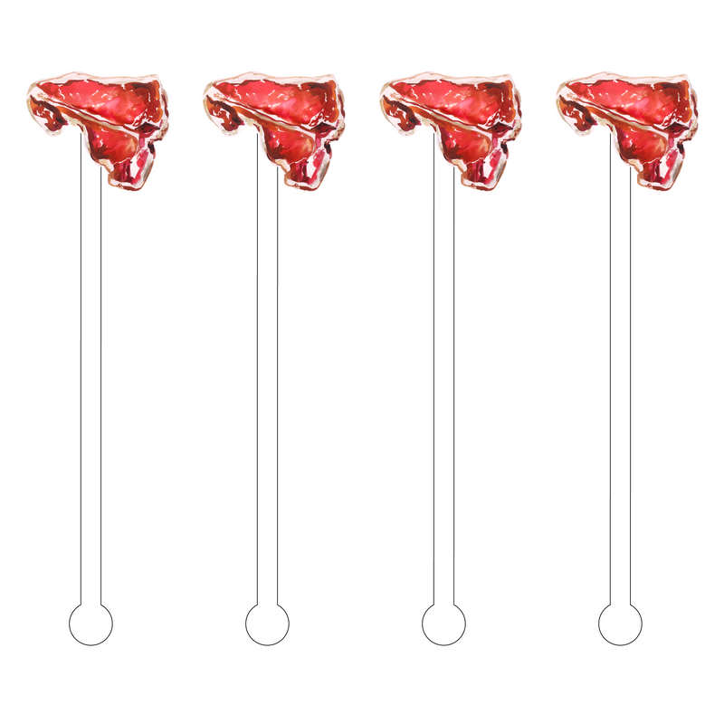 T-BONE STEAK ACRYLIC STIR STICKS