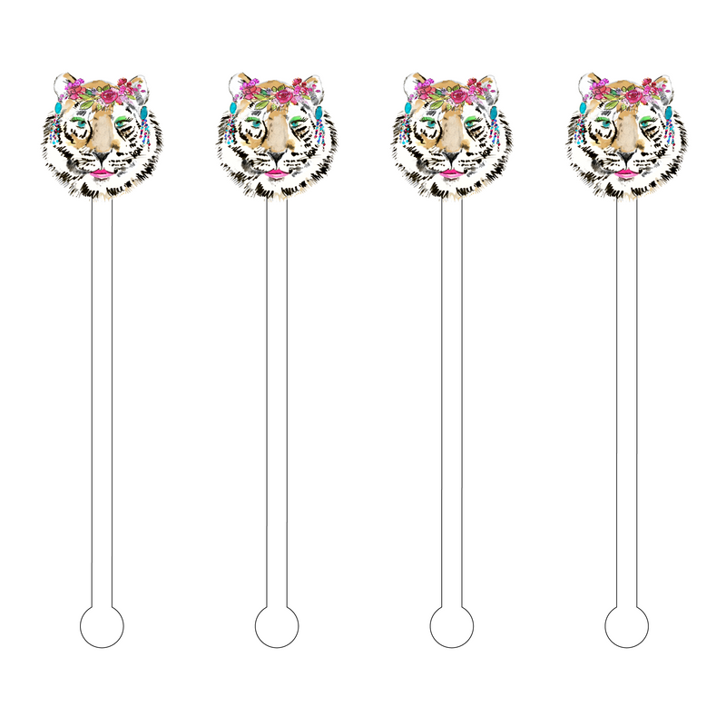 MRS. TIGER ACRYLIC STIR STICKS