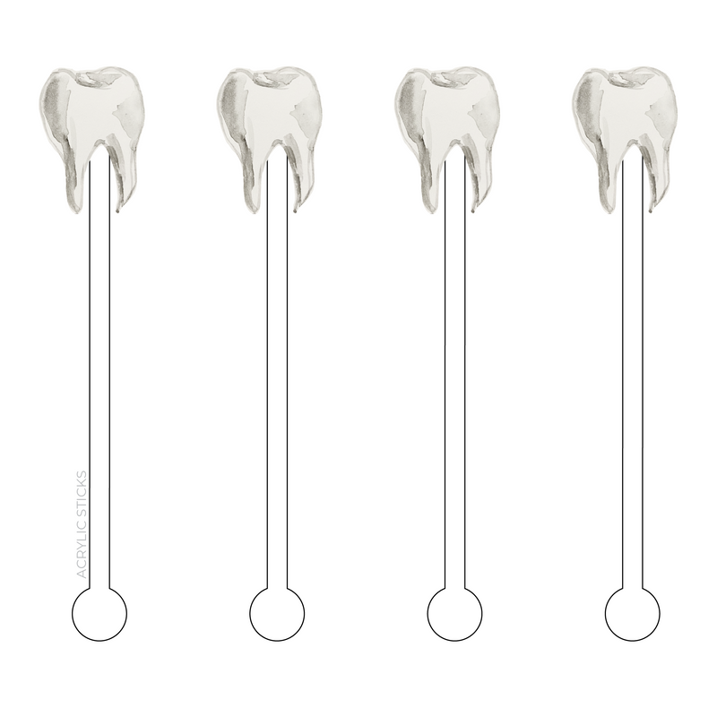 TOOTH ACRYLIC STIR STICKS