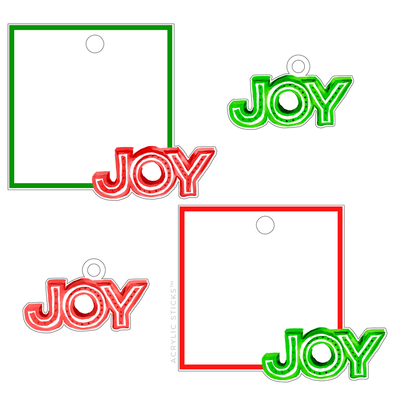 JOY ACRYLIC GIFT TAG BUNDLE