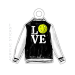 PICKLEBALL LETTER JACKET ACRYLIC GIFT TAG (5 COLOR OPTIONS TO CHOOSE FROM)