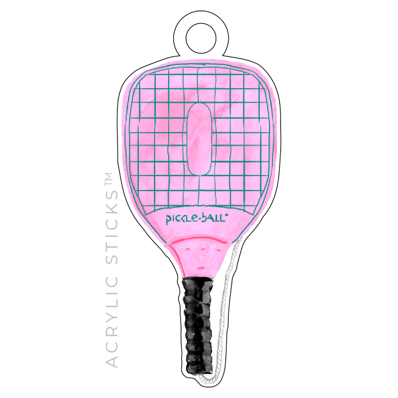 Paddle Tags PICKLEBALL PADDLE ACRYLIC GIFT TAG (5 COLOR OPTIONS TO CHOOSE FROM ...