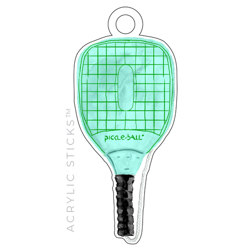 PICKLEBALL PADDLE ACRYLIC GIFT TAG (5 COLOR OPTIONS TO CHOOSE FROM)