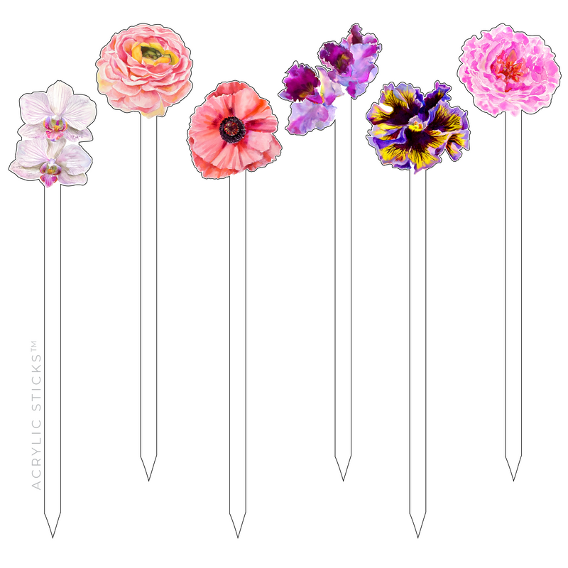 FLOWERY ACRYLIC SKEWER COMBO
