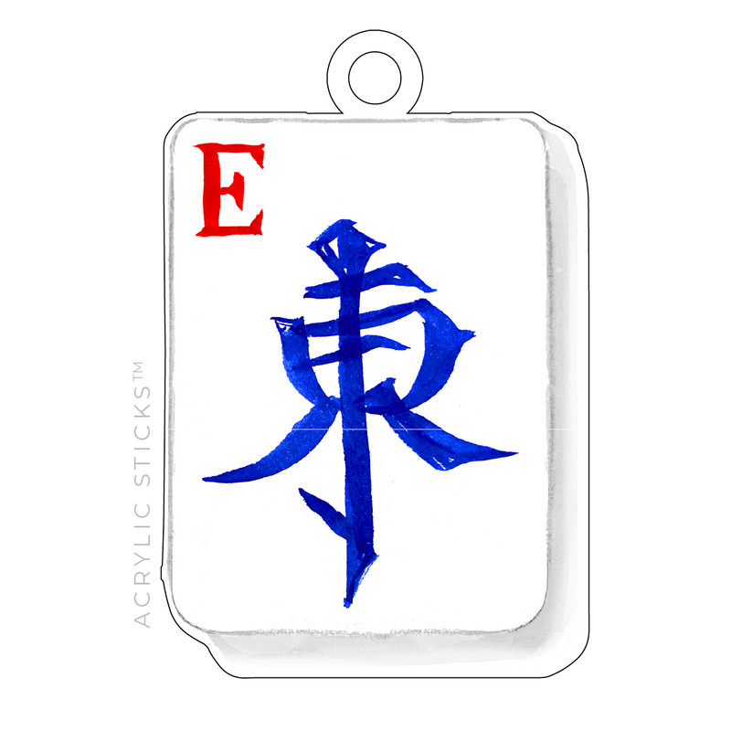 MAHJONG OVERSIZED GAME PIECE ACRYLIC GIFT TAG (6 DESIGNS TO CHOOSE FROM)