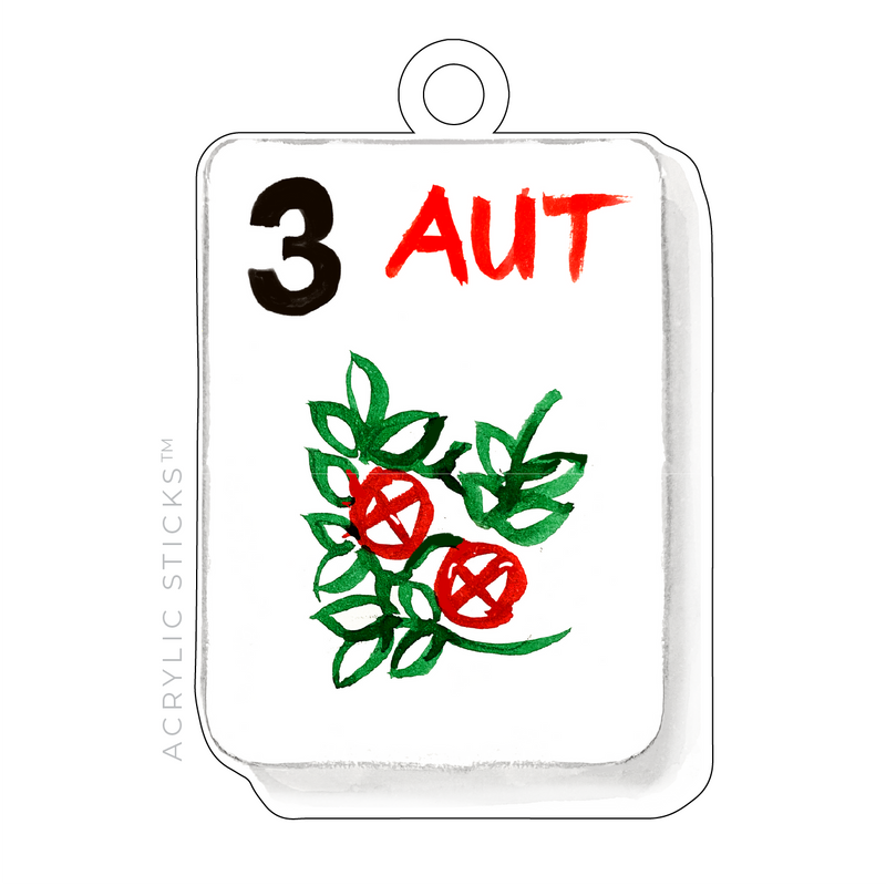 MAHJONG OVERSIZED GAME PIECE ACRYLIC GIFT TAG (6 DESIGNS TO CHOOSE FROM)
