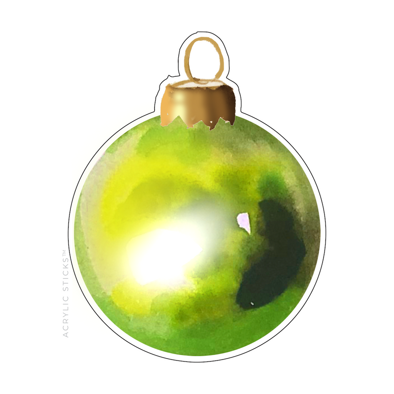 LIME GREEN ORNAMENT ACRYLIC CHARCUTERIE & ENTERTAINING BOARD