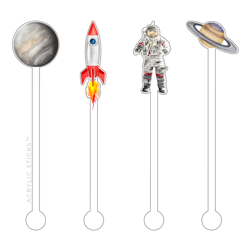 SOMEWHERE IN SPACE ACRYLIC STIR STICKS COMBO