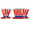 AMERICAN TOPSY TURVY TOP HAT ACRYLIC DRINK CLIPS