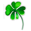 FOUR LEAF CLOVER ACRYLIC DRINK CLIPS