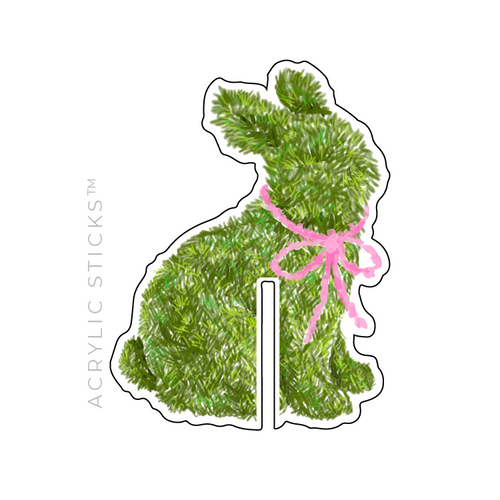 BOXWOOD BUNNY NO. 2 ACRYLIC DRINK CLIPS