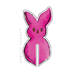 PEEP BUNNY ACRYLIC DRINK CLIPS