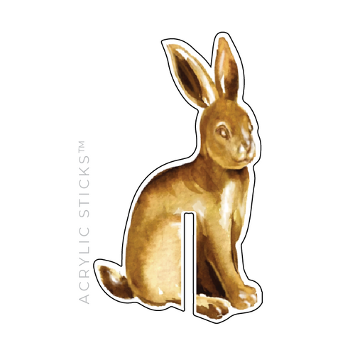 GOLDEN BUNNY ACRLIC DRINK CLIPS