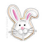 EASTER BUNNY SUGAR COOKIE ACRYLIC DRINK CLIPS
