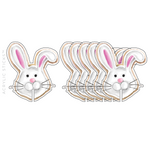 EASTER BUNNY SUGAR COOKIE ACRYLIC DRINK CLIPS