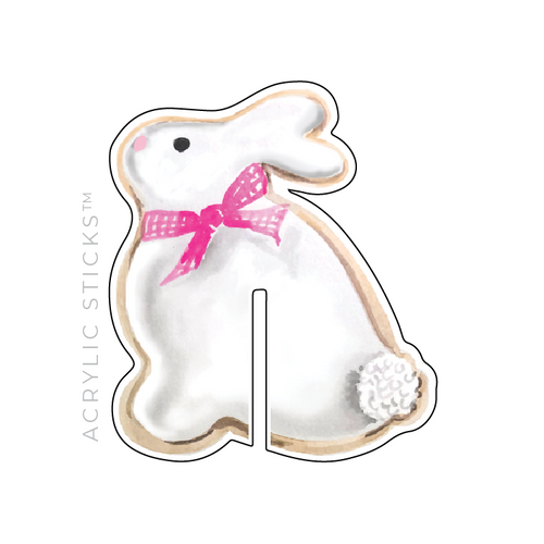 LITTLE BUNNY FOO FOO SUGAR COOKIE ACRYLIC DRINK CLIPS