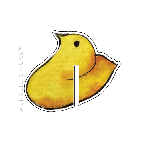CHICK PEEP ACRYLIC DRINK CLIPS