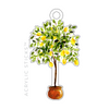 LEMON TOPIARY ACRYLIC GIFT TAG
