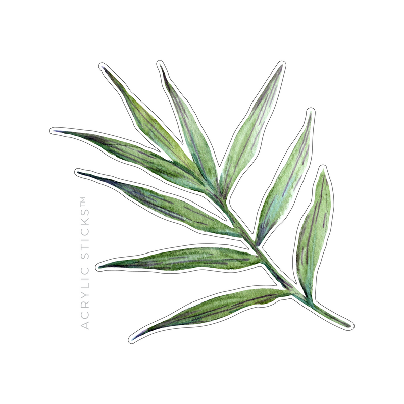 TROPICAL PALM FROND ACRYLIC FLAT LAY ACCCESSORY