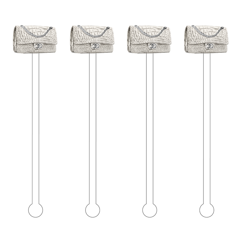 ALLIGATOR BAG ACRYLIC STIR STICKS