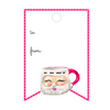 JUST JOLLY SANTA WRITABLE ACRYLIC GIFT TAG
