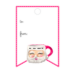 JUST JOLLY SANTA WRITABLE ACRYLIC GIFT TAG