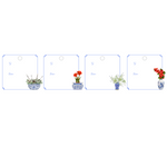 IT'S A BLUE & WHITE CHRISTMAS WRITABLE ACRYLIC GIFT TAG COMBO